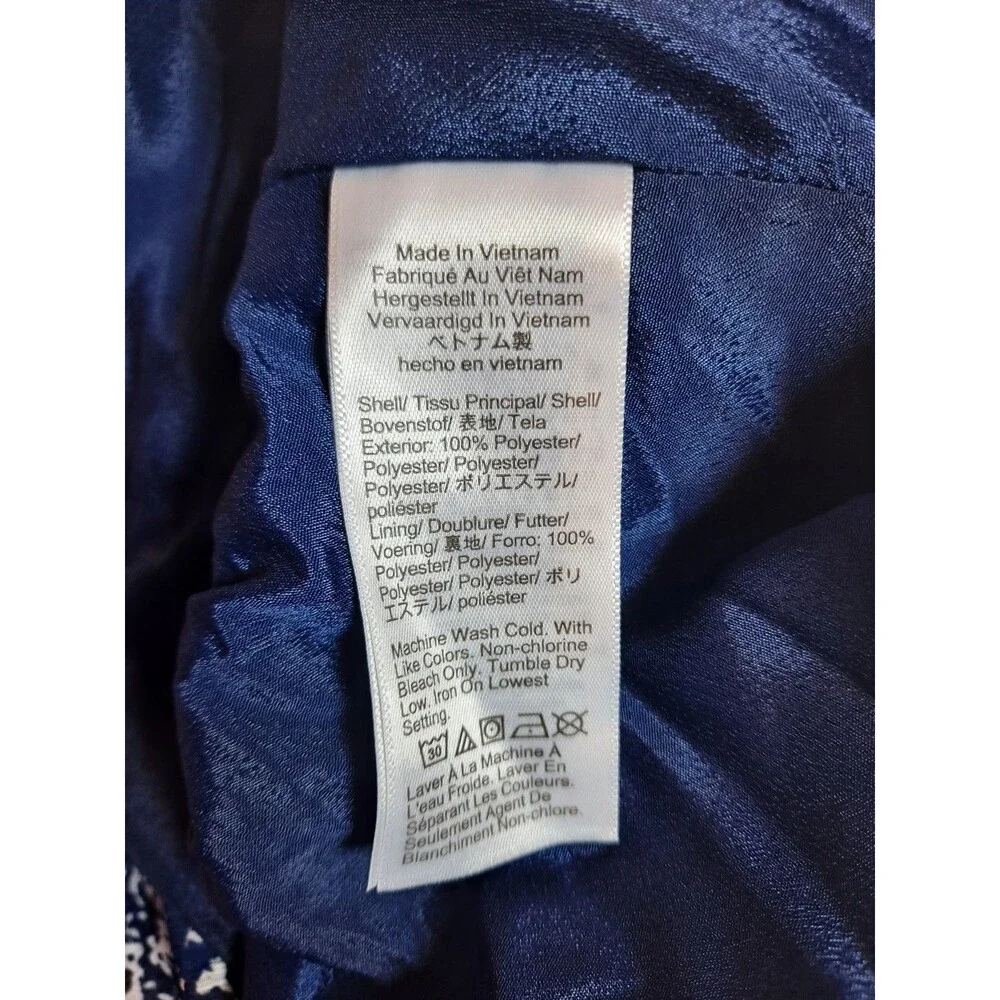 J. Crew Women's Tiered Ruffle Mini Skirt Size M Blue Floral